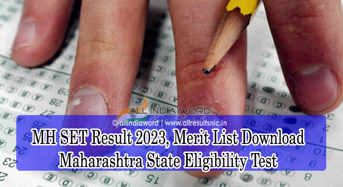 Maharashtra SET Result 2023